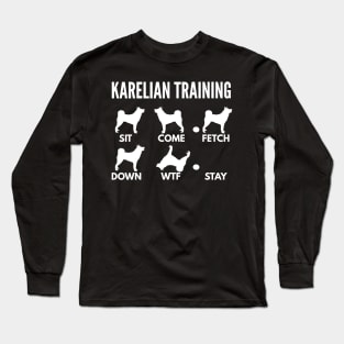 Karelian Bear Dog Training Karelian Bear Dog Tricks Long Sleeve T-Shirt